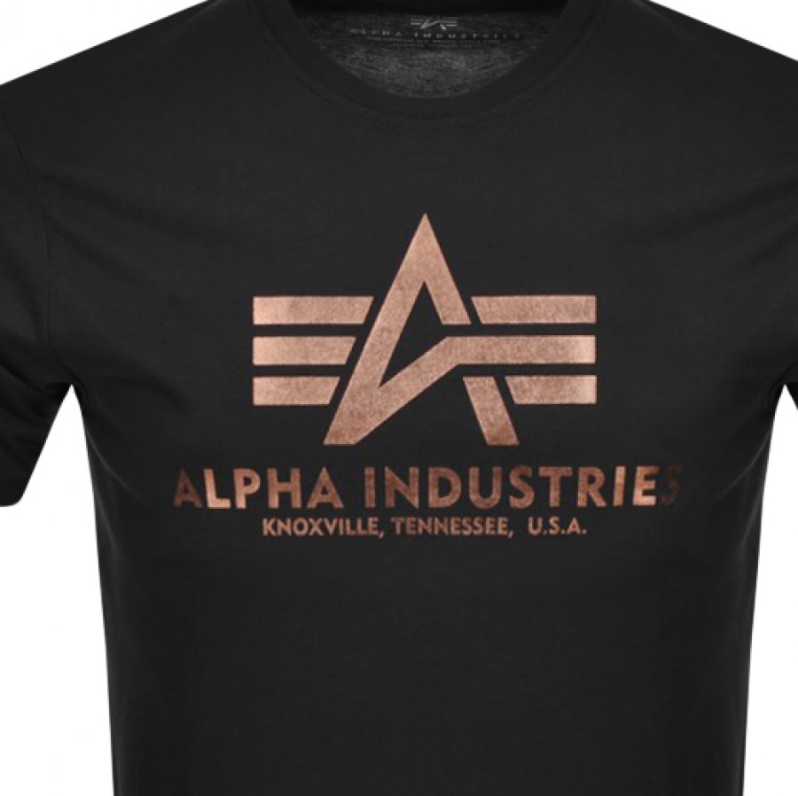 Alternative Image for ProductAlpha Industries Basic Logo T Shirt Black3